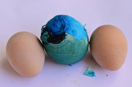 Téléchargez les photos : Holiday, easter eggs  close up - en image libre de droit