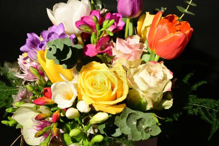 Photo for Close up of beautiful bright bouquet of flowers - Royalty Free Image
