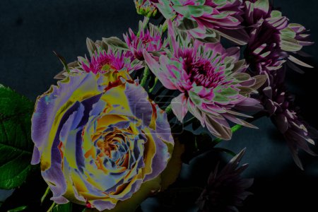 Téléchargez les photos : Bouquet avec de belles fleurs, gros plan - en image libre de droit