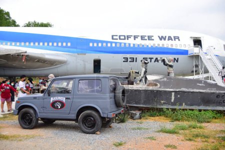 Foto de Sattahip, ChonBuri, Tailandia: Aeronaves en la guerra del café 331 Coffee Shop - Imagen libre de derechos
