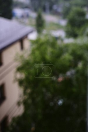 image of a street out of focus. blurry street background