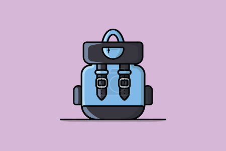Illustration for Modern Robot Food Delivery vector illustration. Science and Technology object icon concept. Food safe and good delivered by robot machine vector design. Robot delivery and new technology concept. - Royalty Free Image