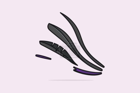 Comfortable Shoes Arch Support Insoles vector illustration. Fashion object icon concept. Three-layered shoe arch support insole vector design. Insoles for a comfortable and healthy walk icon logo.