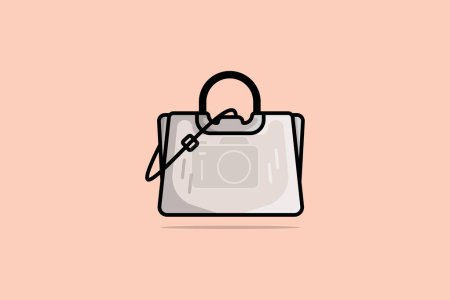 Illustration for New Arrival Women Evening Event Purse vector illustration. Beauty fashion objects icon concept. Hand and shoulder bags models in modern style vector design. - Royalty Free Image