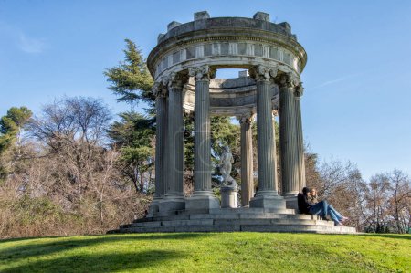 Temple dedicated to the god Bacchus in the Parque del Capricho in Madrid, Spain
