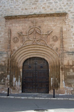 Photo for Renaissance entrance to the church of Our Lady of the Assumption in Tembleque, province of Toledo. - Royalty Free Image