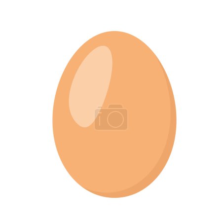 Téléchargez les illustrations : Hen egg icon, symbol of Easter, spring - vector illustration - en licence libre de droit