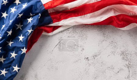 Téléchargez les photos : Presidents Day. Banner template design of presidents day concept, flag of United States American, USA flag for Memorial day on abstract Background - en image libre de droit