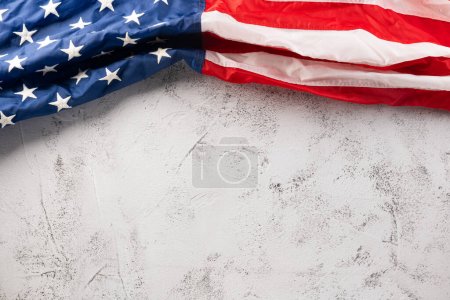 Foto de Presidents Day. Banner template design of presidents day concept, flag of United States or USA on abstract Background, happy remembrance day - Imagen libre de derechos