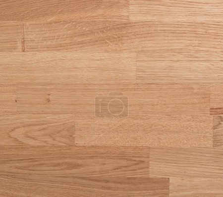Foto de Natural wood background, solid beech wood surface, horizontal wooden pattern close view - Imagen libre de derechos