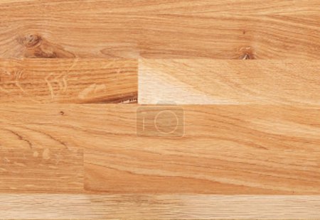 Foto de Natural oak wood background, solid wooden surface, parquet texture, abstract wooden pattern close view photo - Imagen libre de derechos