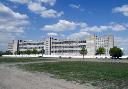 Foto de Construcción de fábrica, planta de la industria pesada, construcción industrial - Imagen libre de derechos
