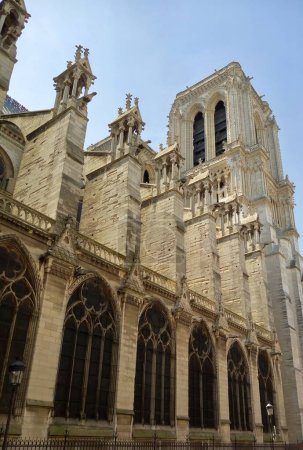 Photo for Notre Dame de Paris Cathedral, France. Architecture details of touristic locations - Royalty Free Image