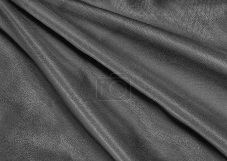 Modèle en tissu noir et blanc vue de près, fond de matière textile