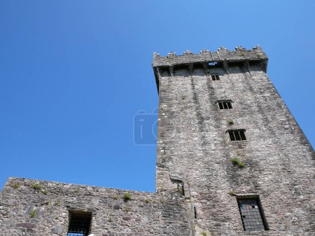 Photo for Old celtic castle tower, Blarney castle in Ireland, old ancient celtic fortress - Royalty Free Image