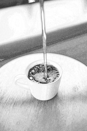 Foto de Copa de fondo de café, foto de la hora del café - Imagen libre de derechos