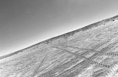 Téléchargez les photos : Sahara horizon désertique, paysage désertique arabe - en image libre de droit