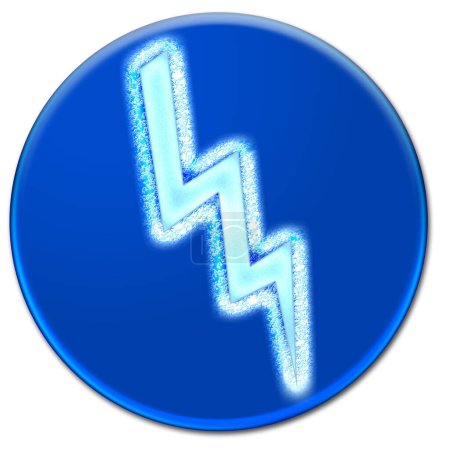 Flash icon illustration isolated over white background