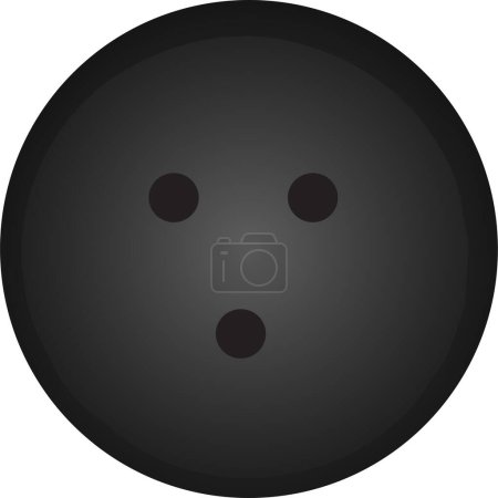 Bowling-Ball-Symbol auf weißem Hintergrund Vektor Illustration. Bowling Ball Silhouette Logo Konzept, Cliparts