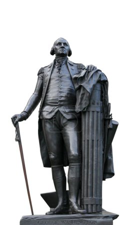 Foto de Estatua de George Washington en Londres, Inglaterra, aislada en blanco. - Imagen libre de derechos