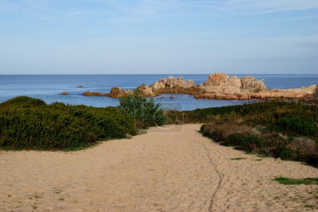 Photo for View of the Cala Rossa or Canneddi beach - Royalty Free Image
