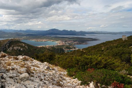 Photo for Panorama of Golfo Aranci from Capo Figari - Royalty Free Image