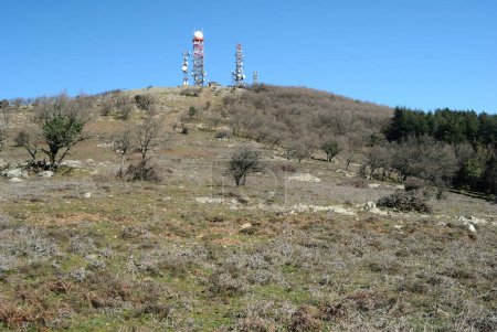 View of the Punta Manna antennas on Monte Rasu 