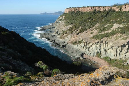 The coast of Sos Puppos and Cala de Moro beach