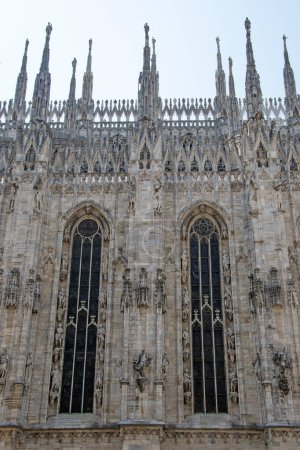 Téléchargez les photos : Détail de la cathédrale de Milan, ancienne église cathédrale dans le centre de Milan, Italie, Europe - en image libre de droit