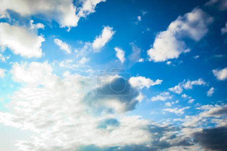 Photo for Fantastic soft white clouds against blue sky - Royalty Free Image