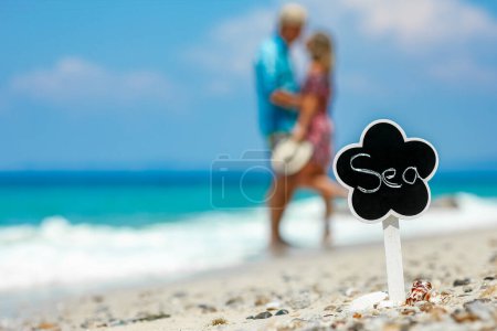 Photo for Happy couple at the seaside vacation travel weekend - Royalty Free Image