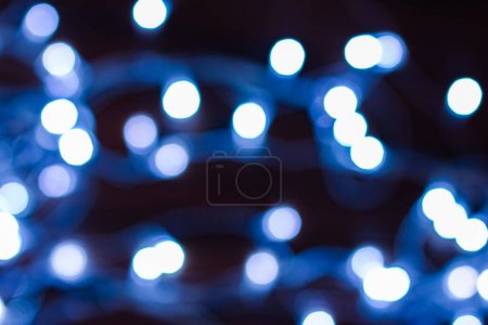 Photo for Christmas light bulb new year garland background - Royalty Free Image