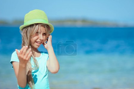 Photo for Happy child by the sea in nature travel trip vacation - Royalty Free Image