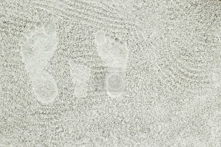 Photo for Beautiful pattern on the sea sand on nature background - Royalty Free Image