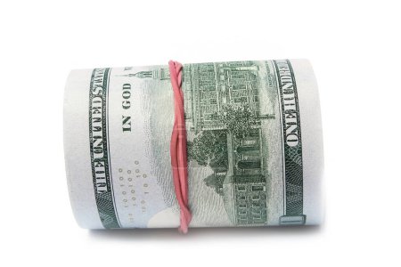 Foto de Dinero del dólar de negocios sobre fondo blanco - Imagen libre de derechos