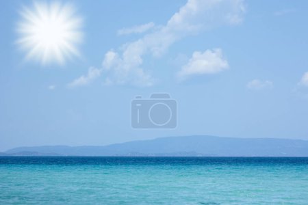 Foto de Hermoso mar de Grecia en la costa - Imagen libre de derechos