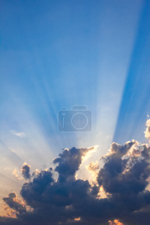 Photo for Blue sky clouds beautiful background - Royalty Free Image