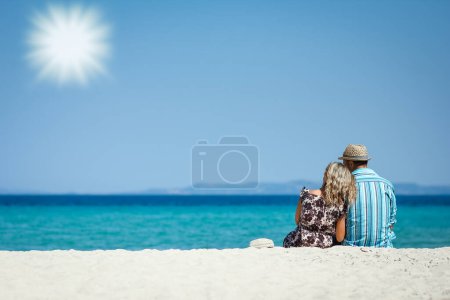 Photo for Happy couple on vacation at the sea at the weekend - Royalty Free Image