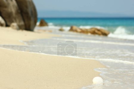 Foto de Beach near the sea in nature recreation vacation journey background - Imagen libre de derechos