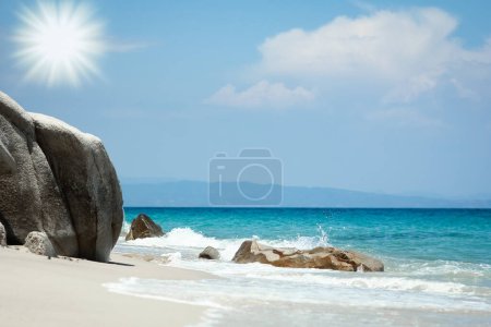 Beach near the sea in nature recreation vacation journey background