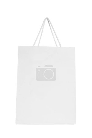 Téléchargez les photos : White shopping bag isolated on white background with clipping path and copy space for your text or logo - en image libre de droit