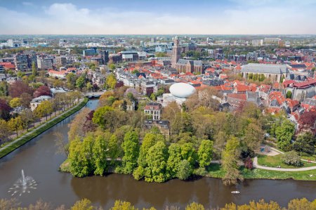 Photo for Aerial from the city Zwolle in the Netherlands - Royalty Free Image