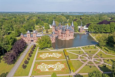 Photo for Aerial from castle de Haar in the Netherlands - Royalty Free Image