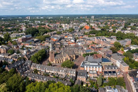 Photo for Aerial from the historical city Wageningen in the Netherlands - Royalty Free Image