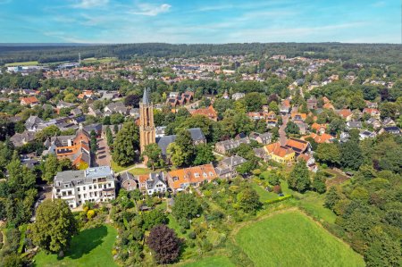 Photo for Aerial from the traditional town Amerongen in the Netherlands - Royalty Free Image