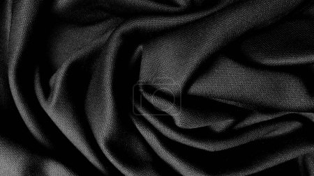 Téléchargez les photos : Tissu noir tissu texture de fond - en image libre de droit