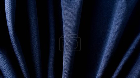 Téléchargez les photos : Tissu bleu tissu texture de fond - en image libre de droit