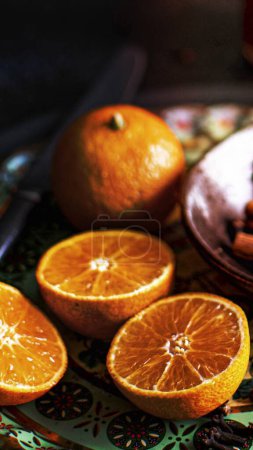 Photo for Festive holiday mulled wine preparation - Royalty Free Image