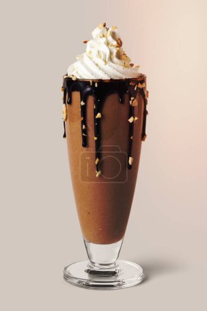 Chocolate milkshake studio shot
