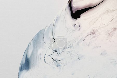 Abstract liquid marble white background